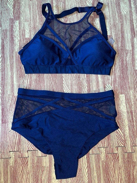 Tatiana actuve wear Other - Tatiana Actuve Wear Navy Mesh Bralette & High-Waist Brief pole wear SET